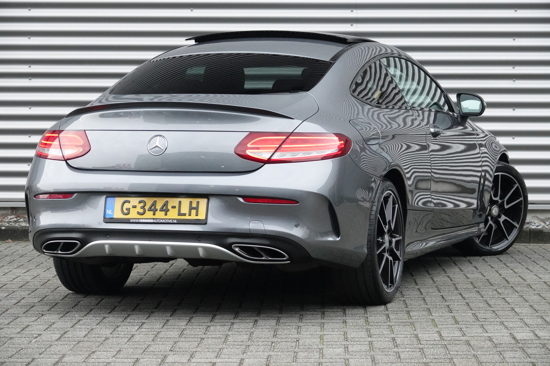 tweedehands Mercedes-Benz C-Klasse Coupé AMG 43 4MATIC | Pano | Burmester | HUD | Memory | Sportuitlaat | Ventilatie | 360 |  – beschikbaar bij Van de Velde Auto’s